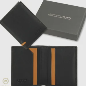 Portafoglio mini da uomo 7 carte Nero