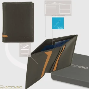 Portafoglio mini da uomo 7 carte Marrone/Moka