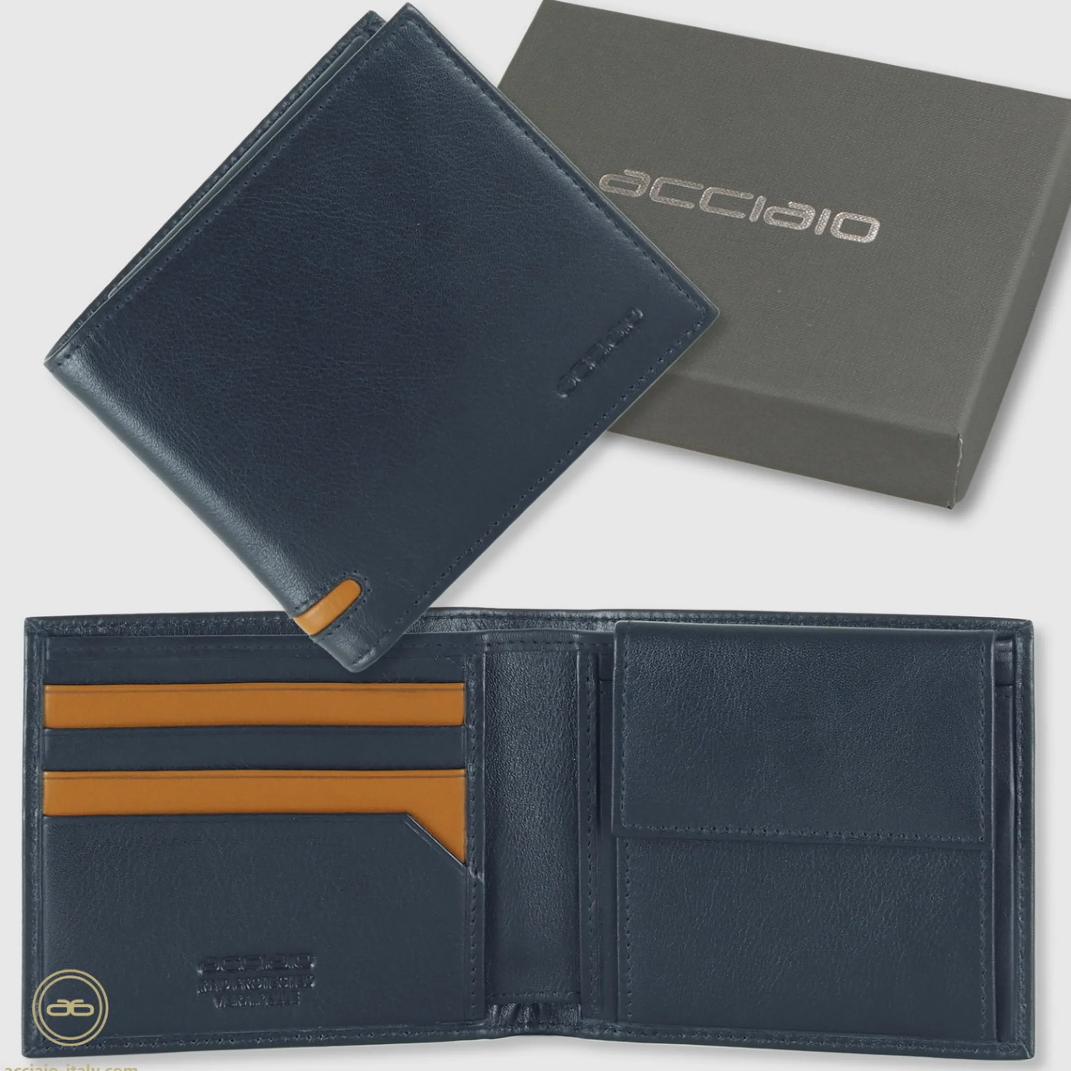 portafoglio_piccolo_da_uo_1.webp Portafoglio piccolo da uomo 7 carte e portamonete Blu