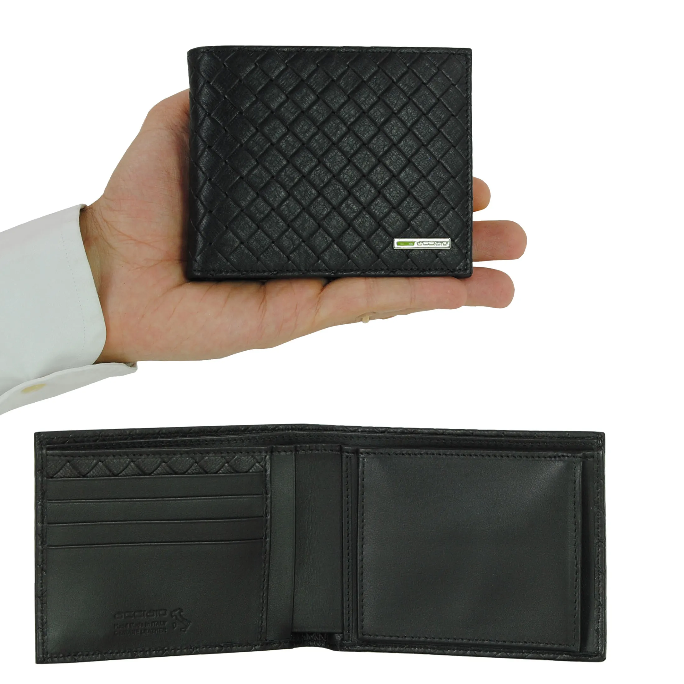portafoglio_uomo_portamon_1.webp Portafoglio uomo Portamonete e 4 carte in pelle Intrecciata