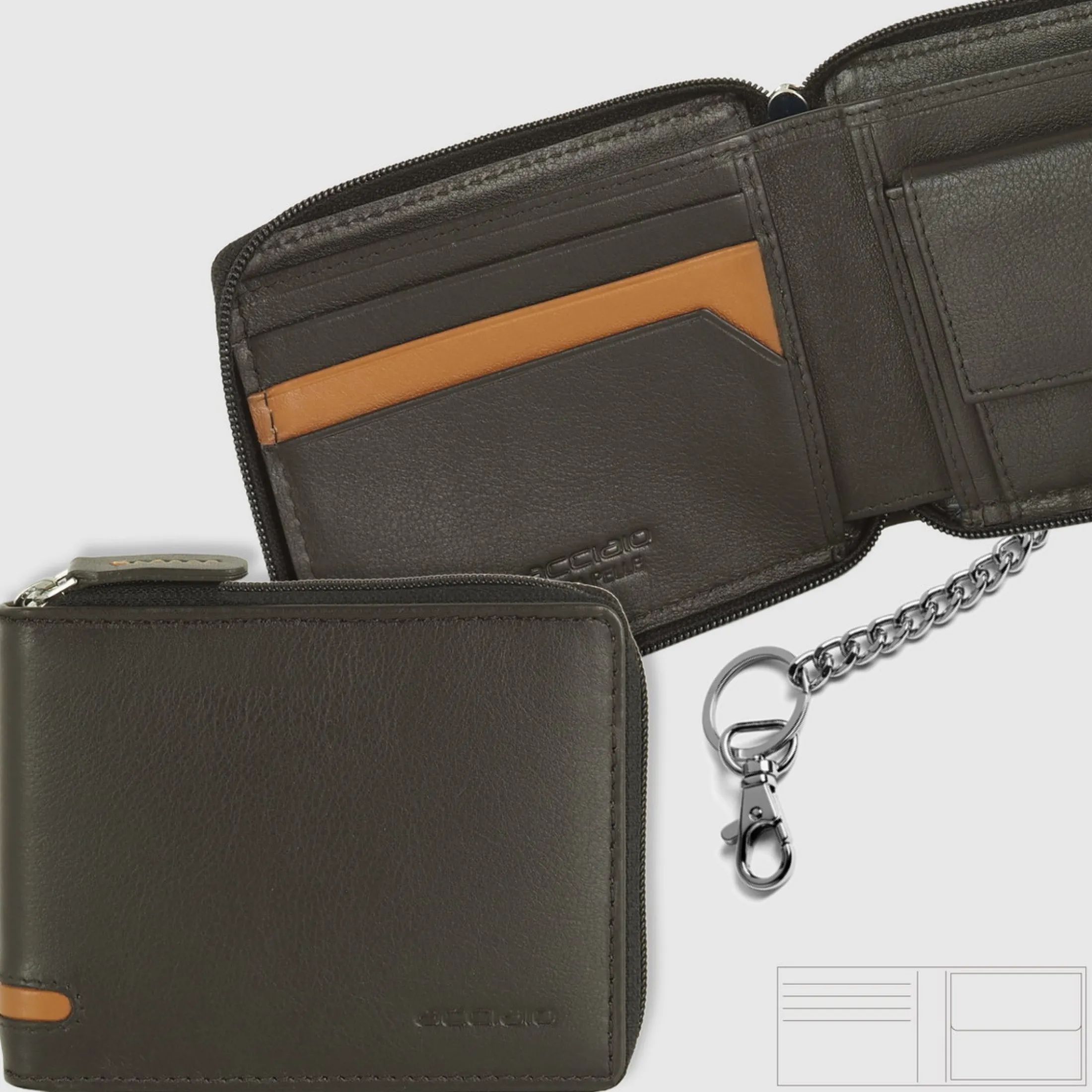portafoglio_zip_mini_da_u_0-1.webp Portafoglio Zip mini da uomo con catena Marrone/Moka