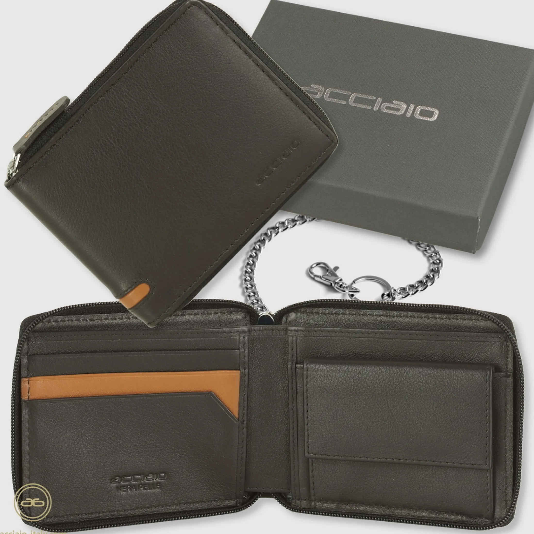 portafoglio_zip_mini_da_u_1-1.webp Portafoglio Zip mini da uomo con catena Marrone/Moka