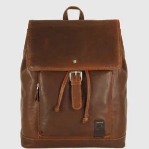 Zaino classico in pelle Piccadilly 15" Castagno