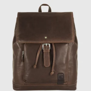 Zaino classico in pelle Piccadilly 15" Marrone