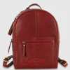 Zaino donna in pelle Victoria Rosso