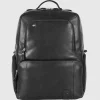 Zaino porta pc grande in pelle Liverpool 17" Nero