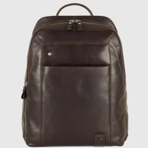 Zaino porta pc in pelle Manchester 15" Marrone
