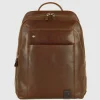 Zaino porta pc in pelle Manchester 15" Castagno
