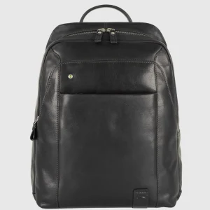 Zaino porta pc in pelle Manchester 15" Nero