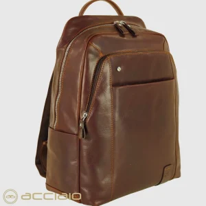 Zaino porta pc in pelle Manchester 15" Castagno
