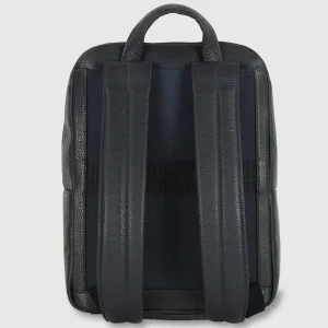 Zaino porta PC in Pelle Medio Blu Grigio