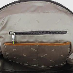 Zaino porta PC in Pelle Medio Cuoio Moka