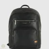 Zaino porta pc piccolo Geo 13" pelle Nero