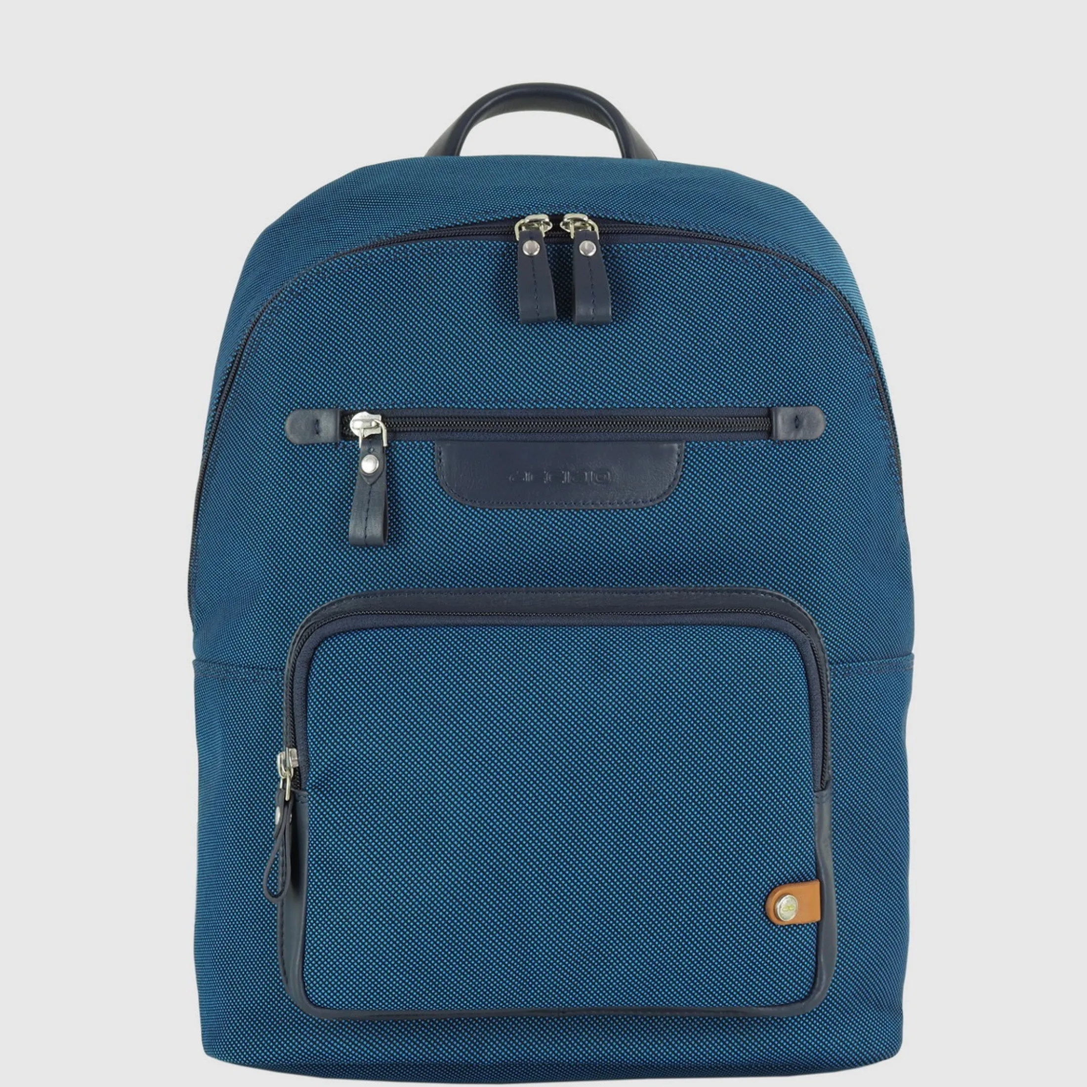 zaino_porta_pc_piccolo_ge_0-3.webp Zaino porta pc piccolo Geo 13" tessuto e pelle Blu Cobalto