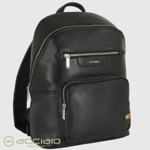 Zaino porta pc piccolo Geo 13" pelle Nero
