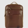 Zaino porta pc piccolo in pelle Brighton 13" Castagno