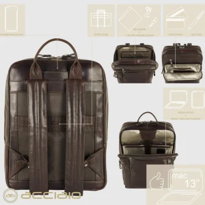Zaino porta pc piccolo in pelle Brighton 13
