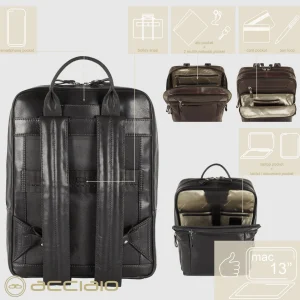Zaino porta pc piccolo in pelle Brighton 13