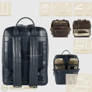 Zaino porta pc piccolo in pelle Brighton 13