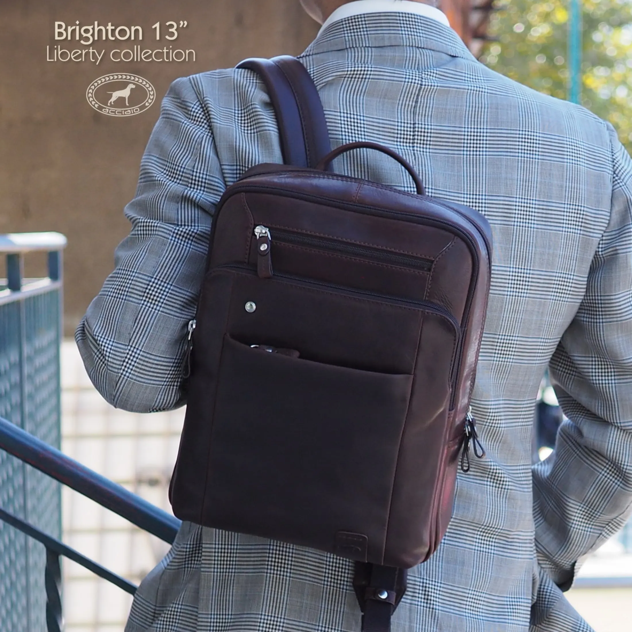zaino_porta_pc_piccolo_in_3-1.webp Zaino porta pc piccolo in pelle Brighton 13" Marrone